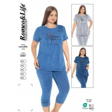 Костюм (футболка, бриджі) Romeo Life 2XL,3XL,4XL,5XL,6XL  6161-05